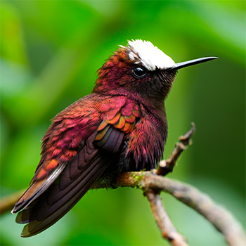 Snowcap Hummingbird at Tapir Valley